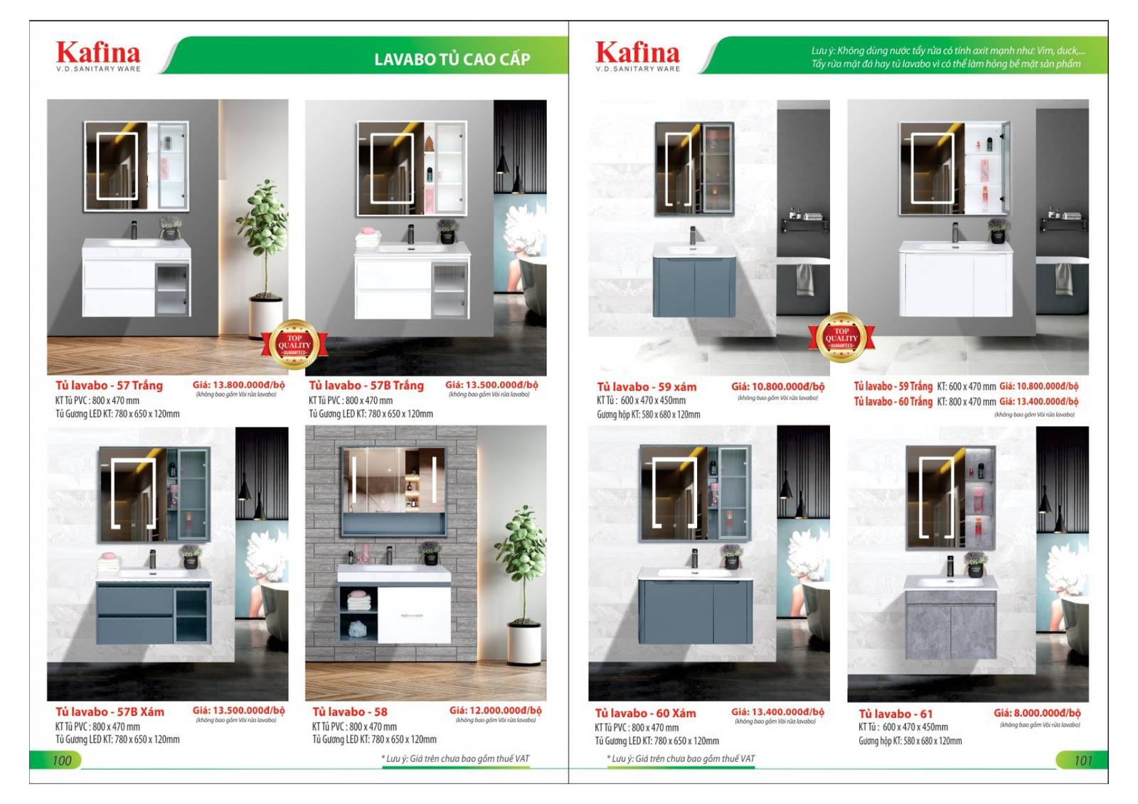 Thiết bị vệ sinh KAFINA Catalogue và Bảng giá mới nhất 2025 /Page 51